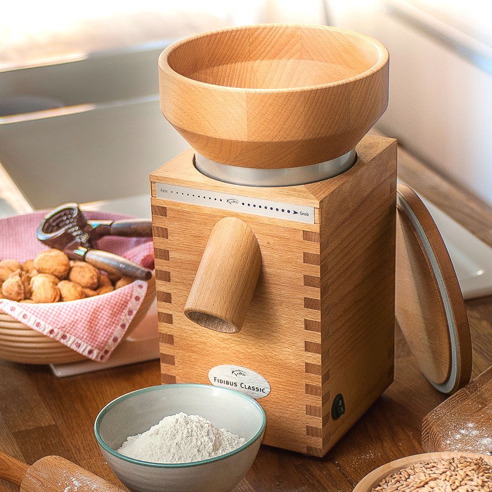 komo classic electric wood grain mill kitchen lighter 985 1 6