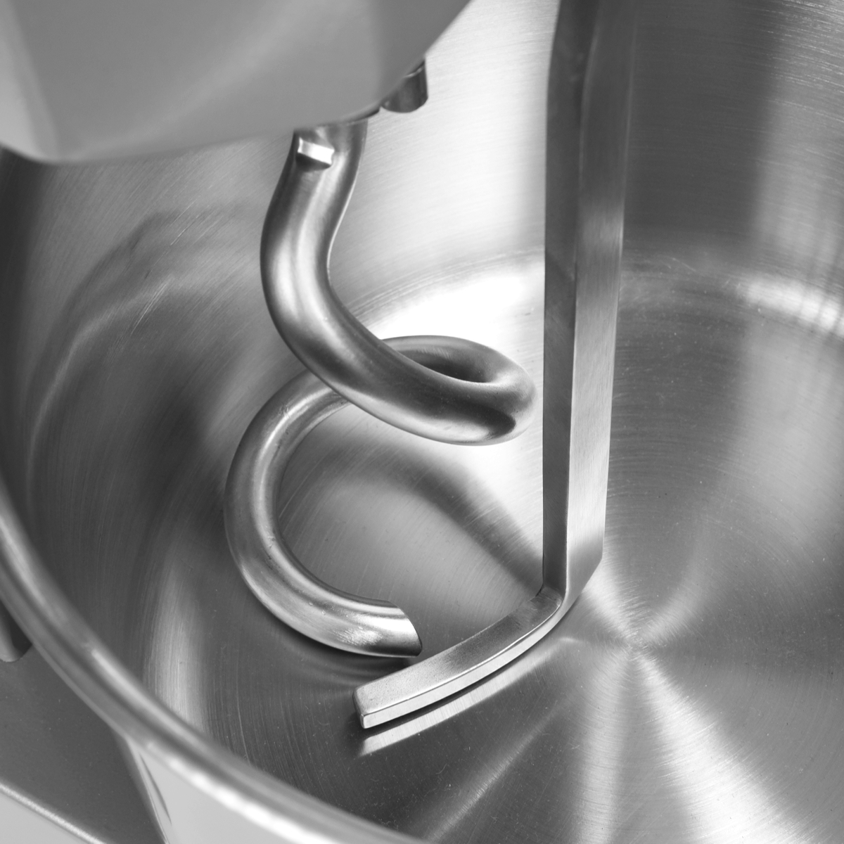 Spiralmac dough divider attachment on mixer