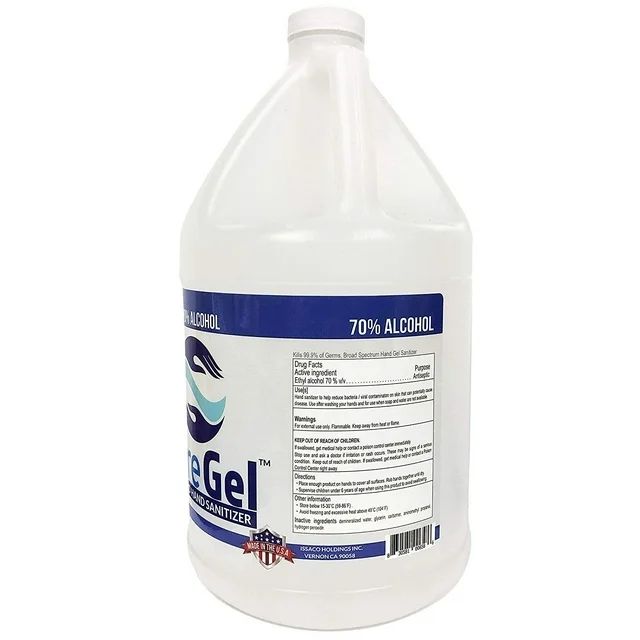 pure gel hand sanitizer gallon 650