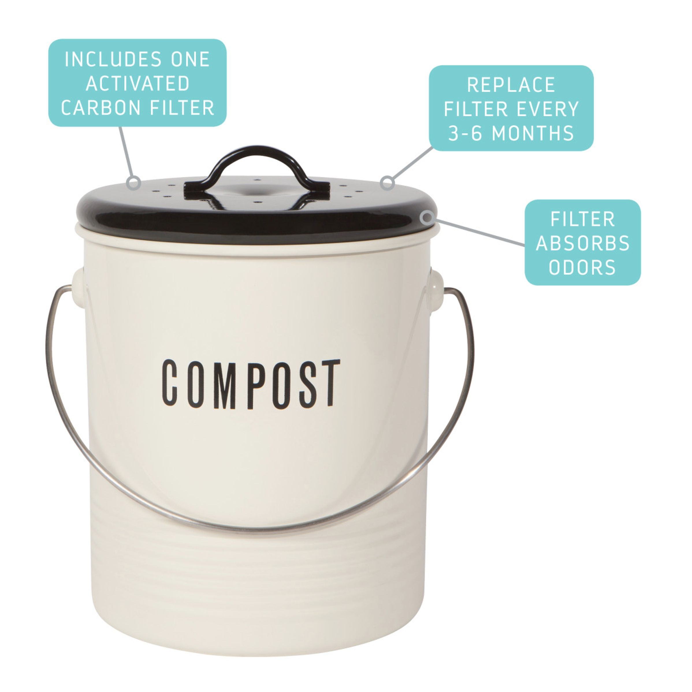 Metal compost bin