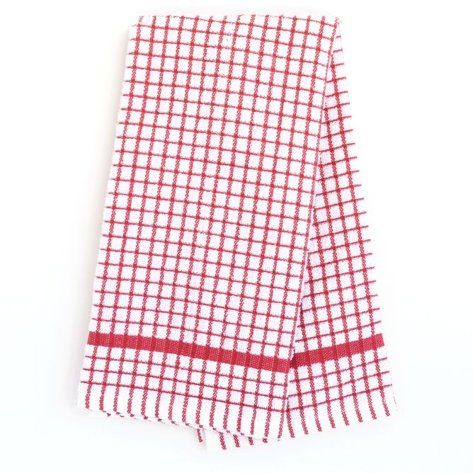 Grid Terry Kitchen Towel, Red TR KT 2030 GRD RD
