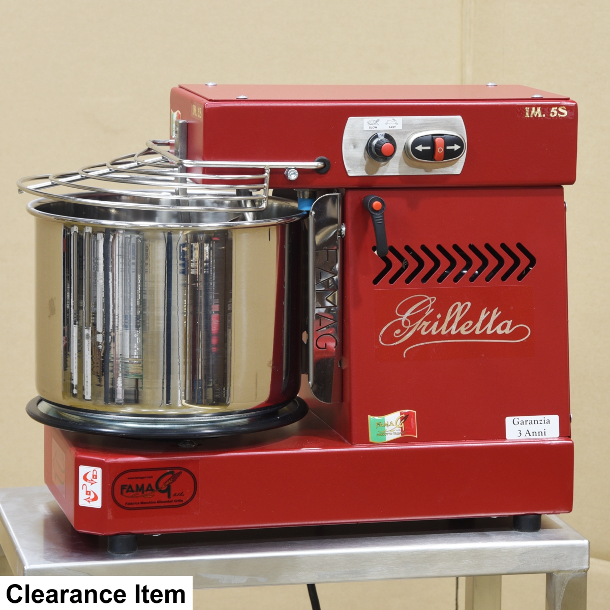 Clearance: Famag IM-5S HH Mixer, Ruby 