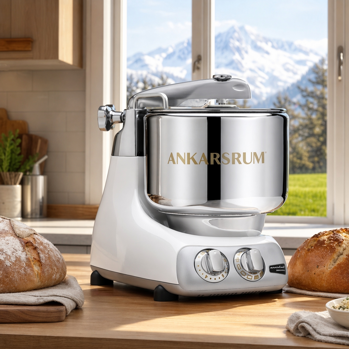 Ankarsrum Original Mixer, Glossy White