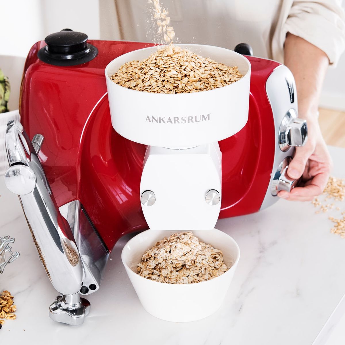 Ankarsrum grain flaker attachment