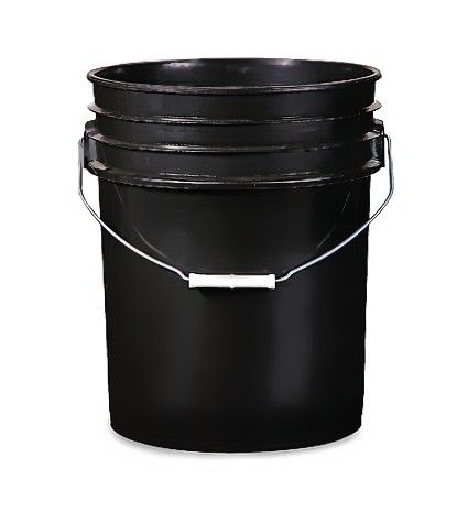 Food Safe 5 Gallon Bucket, black