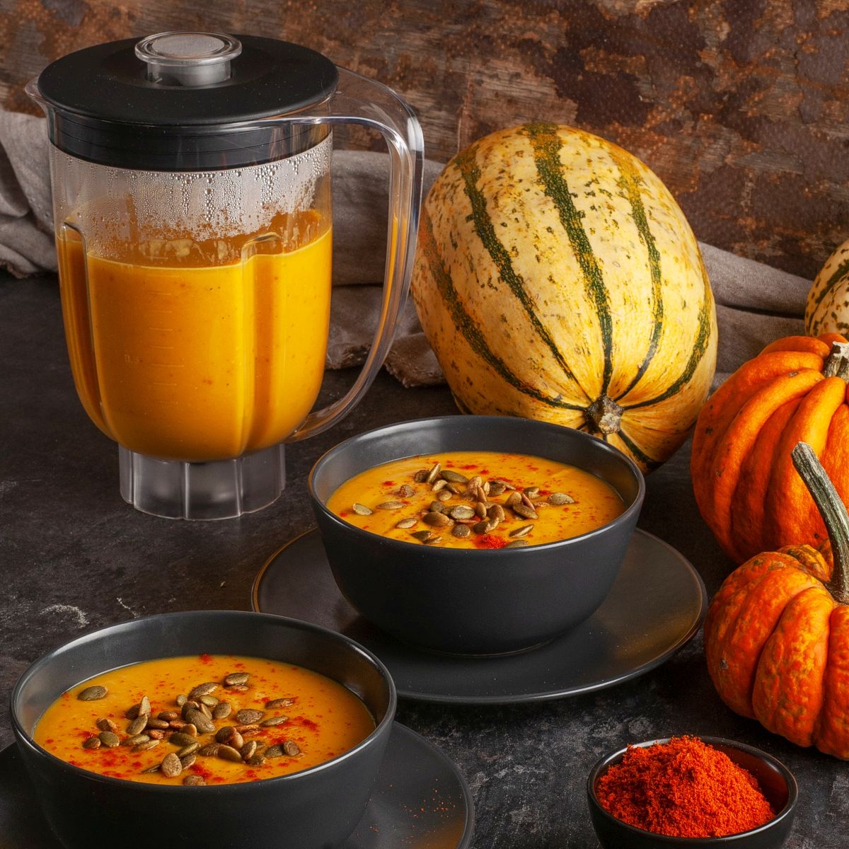 Autumn soups in the Ankarsrum blender