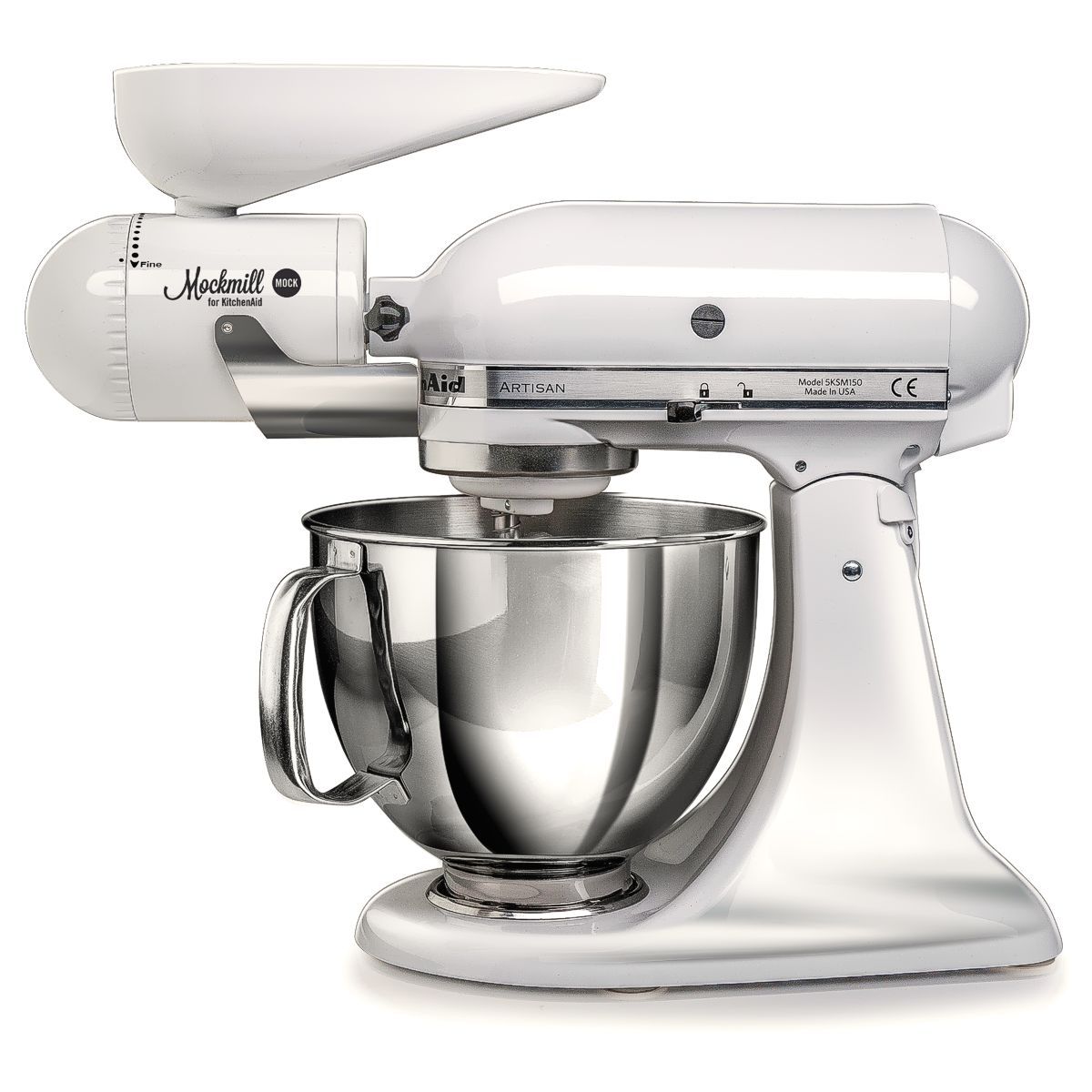 KitchenAid with Mockmill grain mill attachment