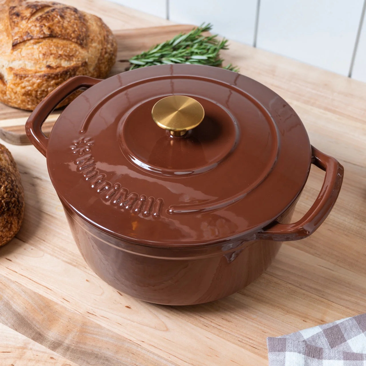 NutriMill Enameled Cast Iron Dutch Oven, 6 Q.; quality from PHG.