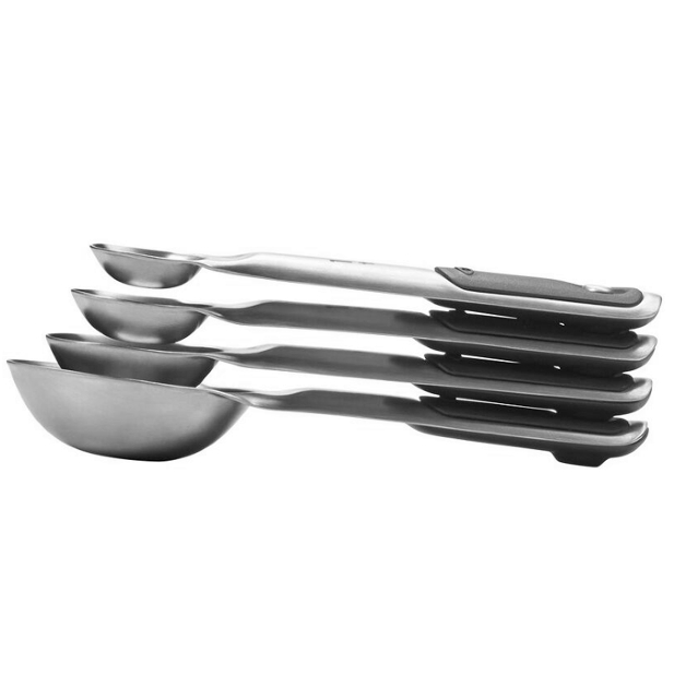 oxo magnetic measuring spoon set stacked