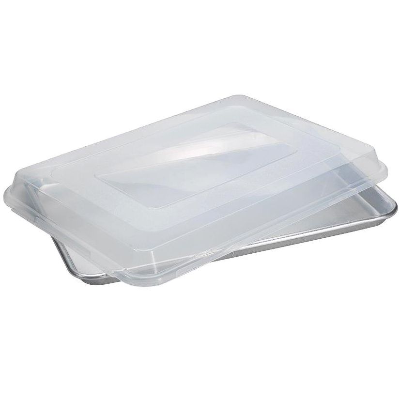 Baker's half baking sheet with lid.