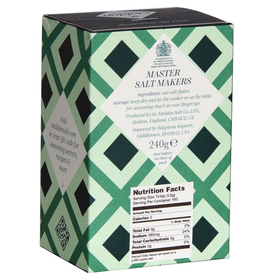 Sea salt flakes for pretzels, bread & more