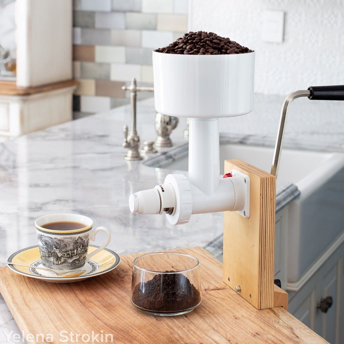 Family Grain Mill hand base coffee grinder