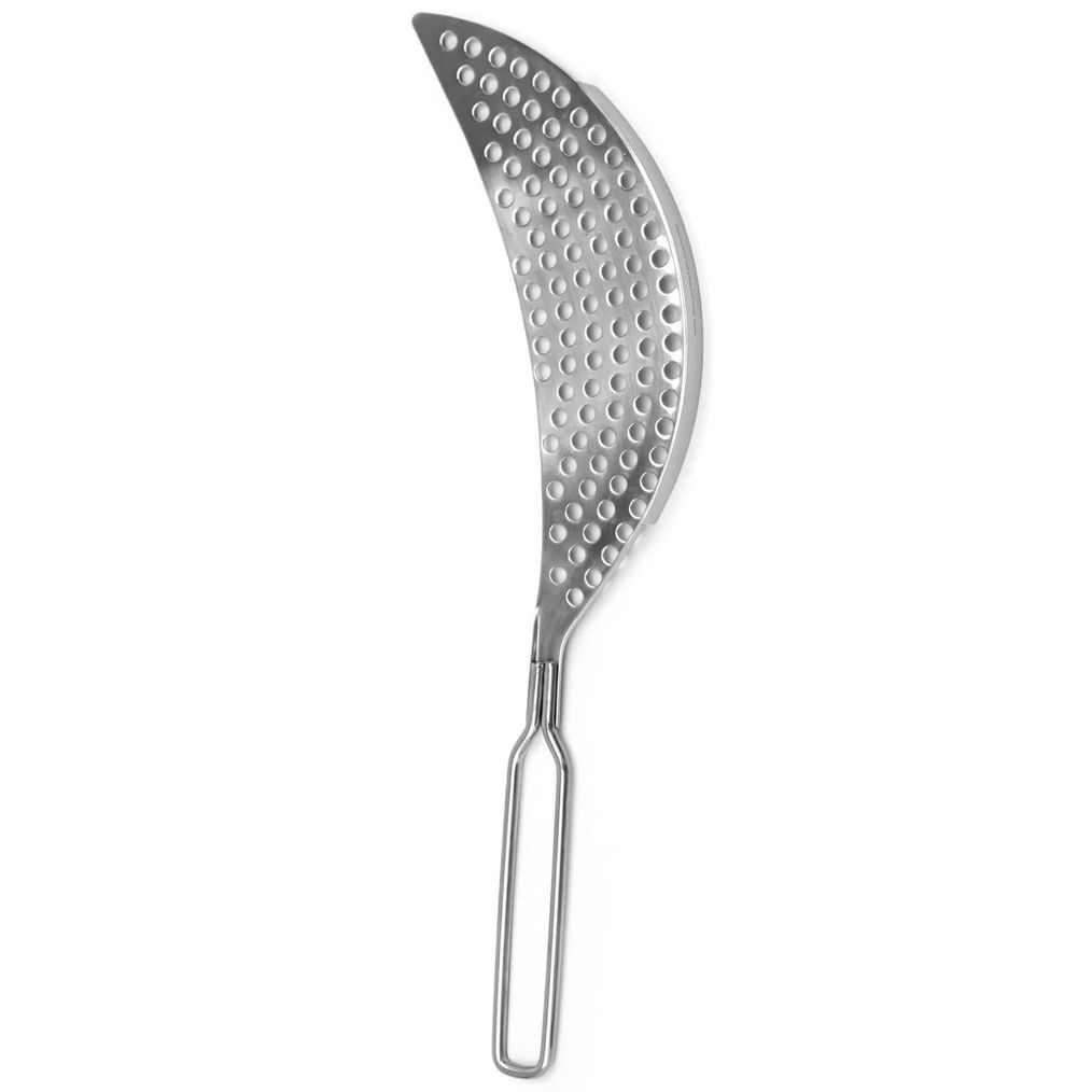Pierced Crescent Pot Strainer 