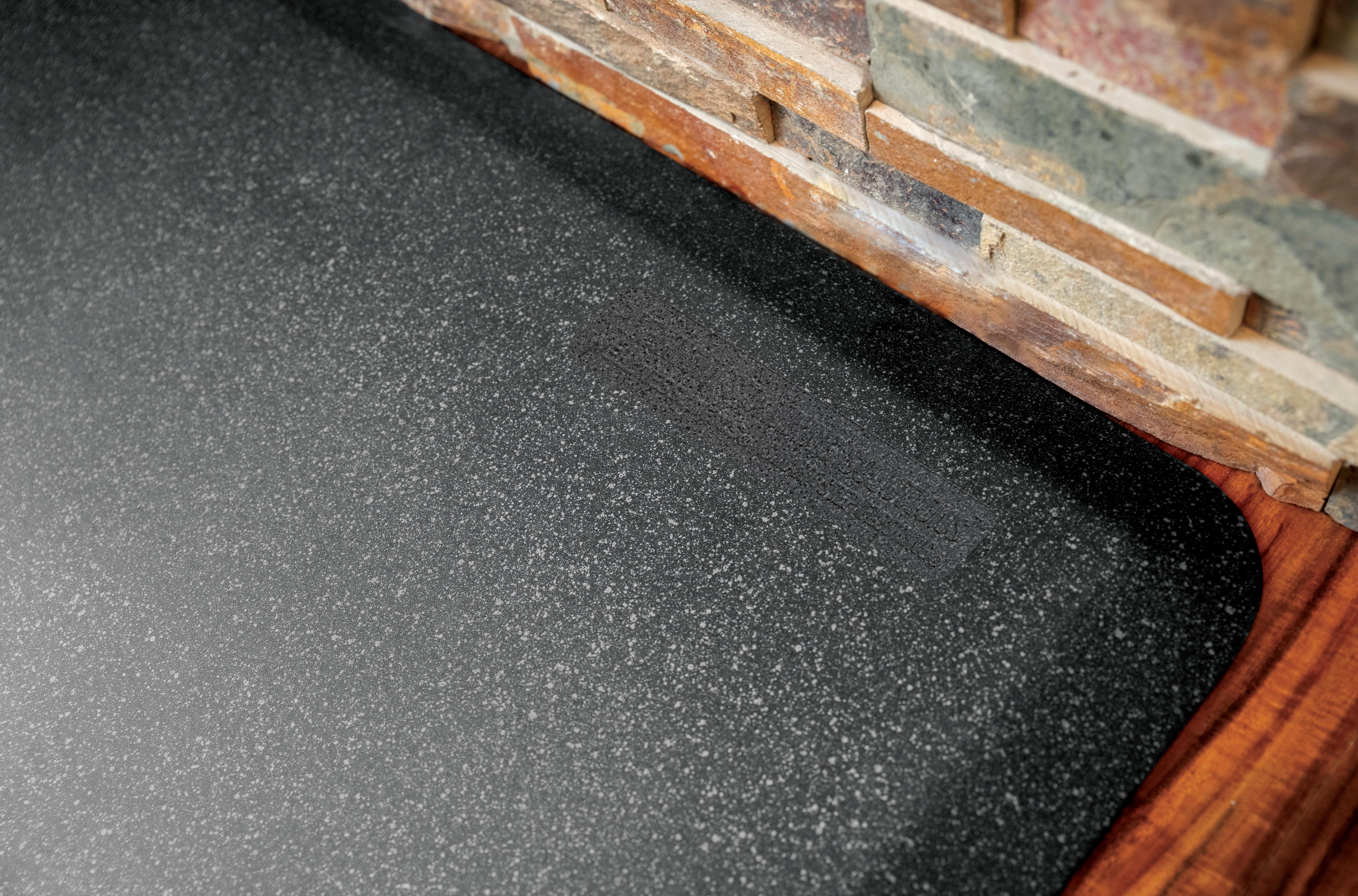 granite onyx wellness mat show on wood flooring