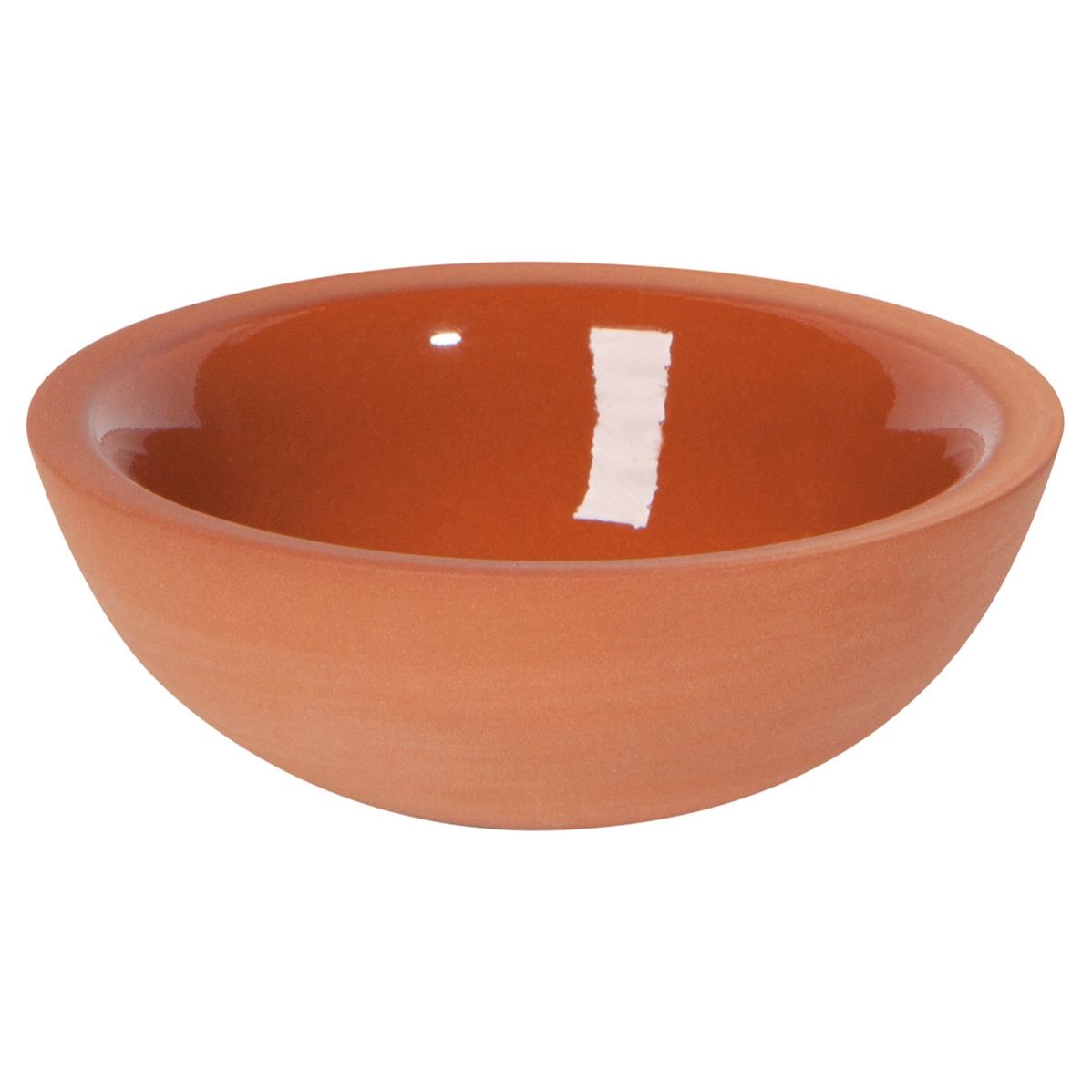 Terrecotta pinch bowl, orange glaze