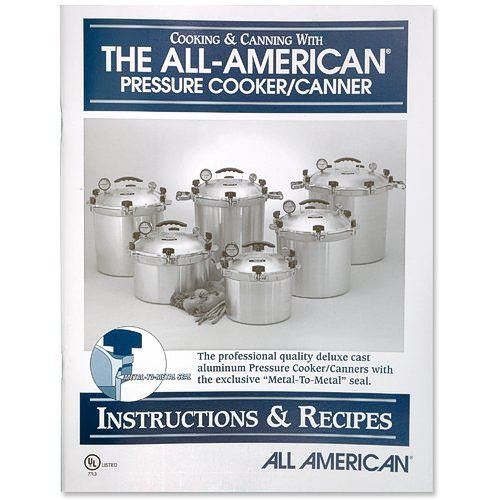 all american instructions recipes 500 4