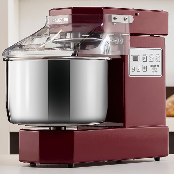 Haussler Alpha spiral dough mixer, red