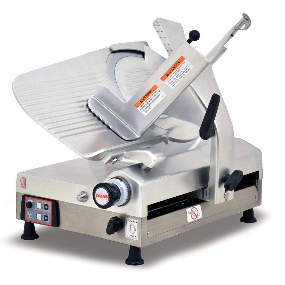 MS IT 0330 A, Omcan 13" Commercial Gear Driven Automatic Slicer