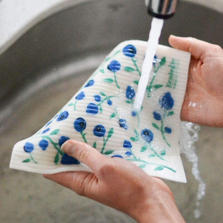Swedish Dish Cloth, Blueberries use