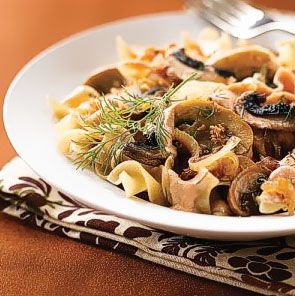 Stroganoff made with dehydrated mushrooms