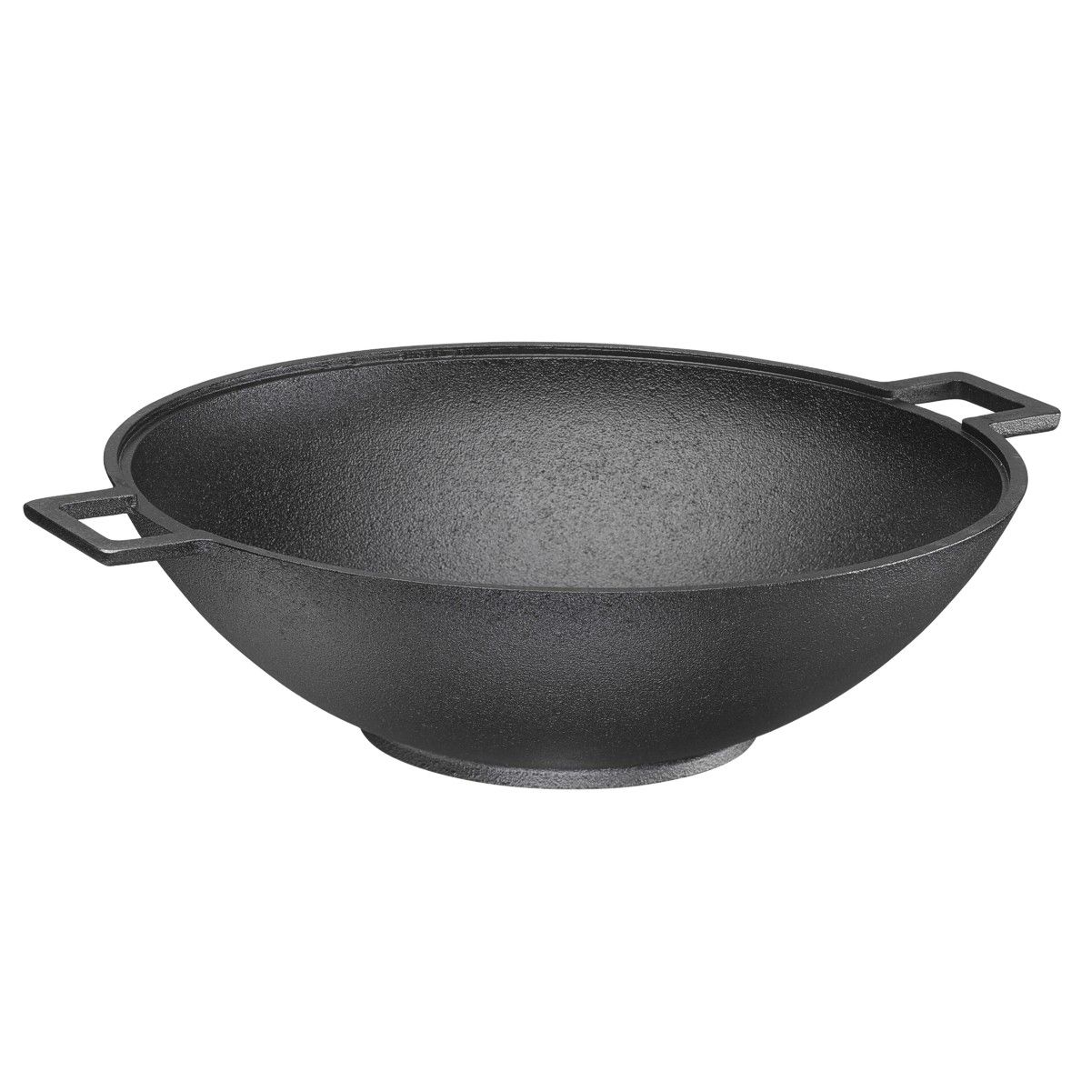 Cast iron 13 inch wok with handles
