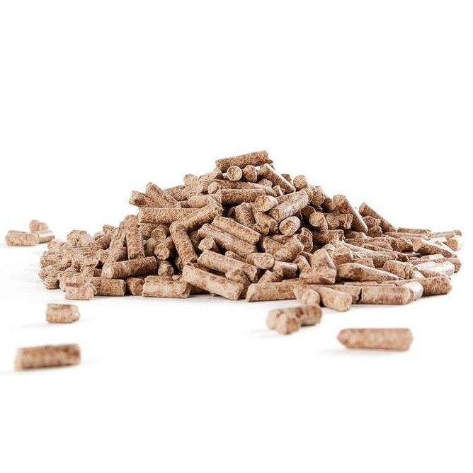 Hardwood wood pellets for outdoor stone ovens