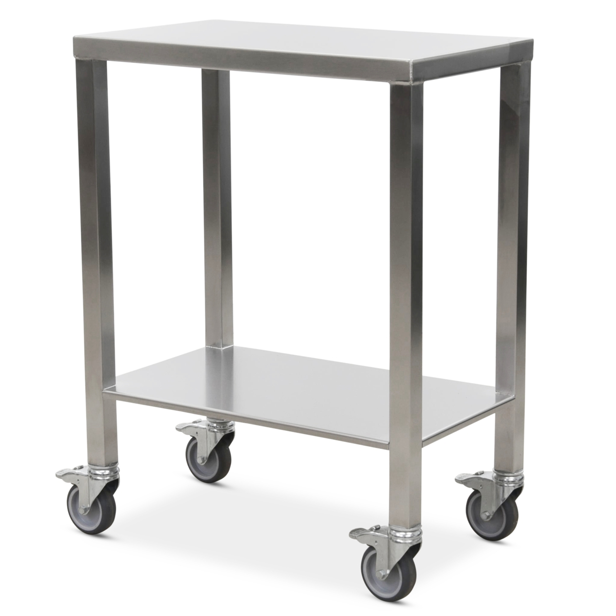 Rolling Mixing Cart Rack Stainless Utility Cart for Spiral Dough Mixers, made by Haussler in Germany