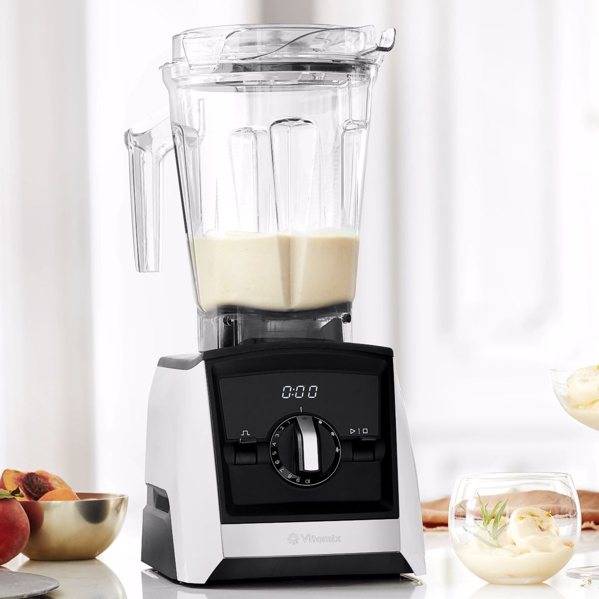 vitamix ascent white blender sherbet frozen dessert 1200 1
