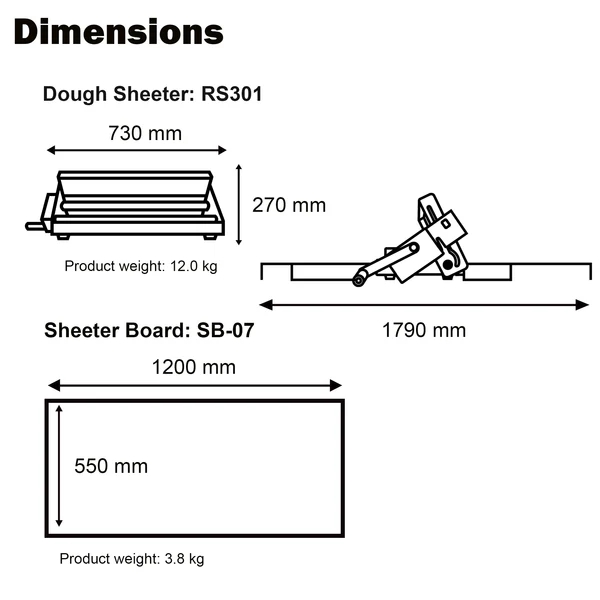 dough sheeter parts