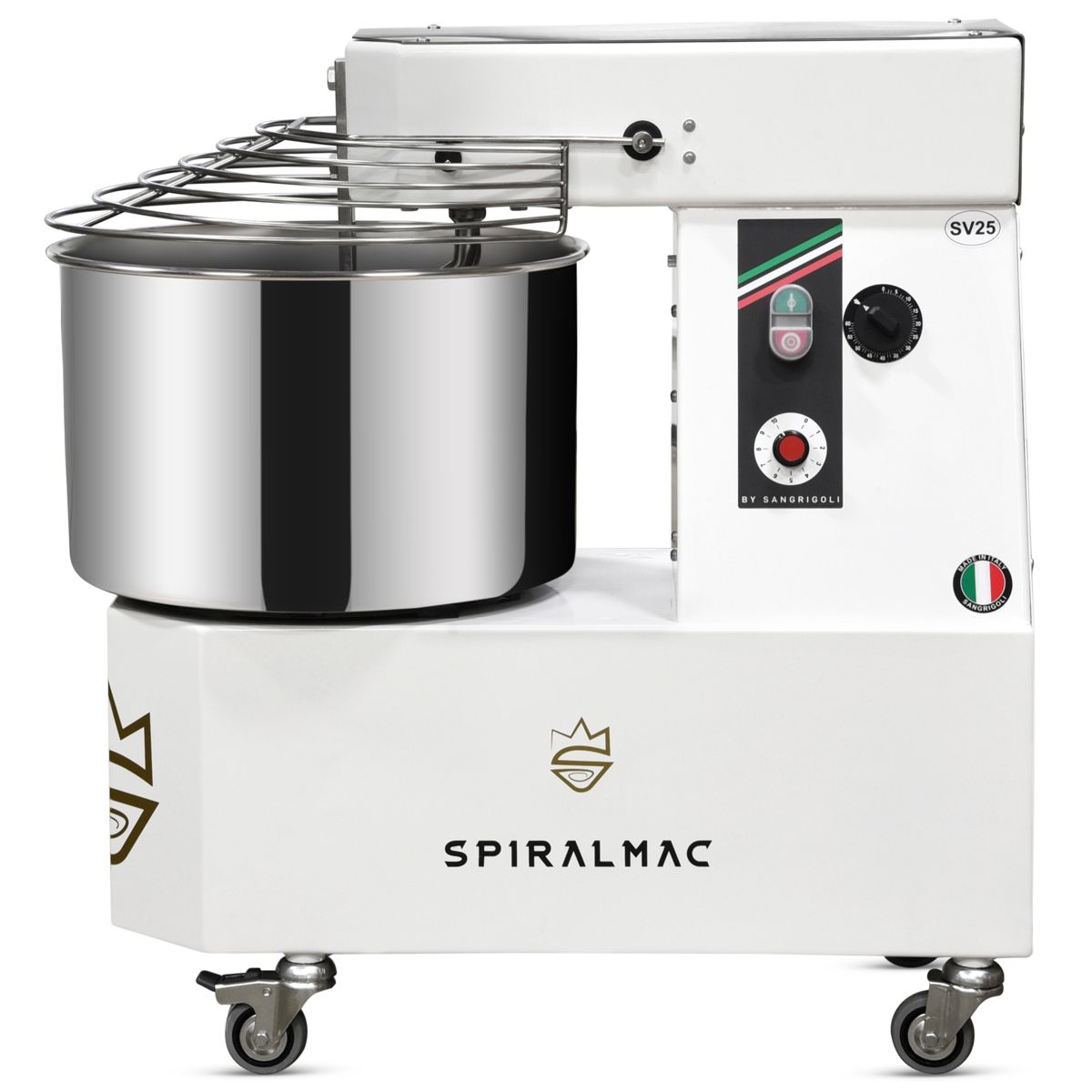 spiralmac 25kg spiral dough mixer variable speed 1200
