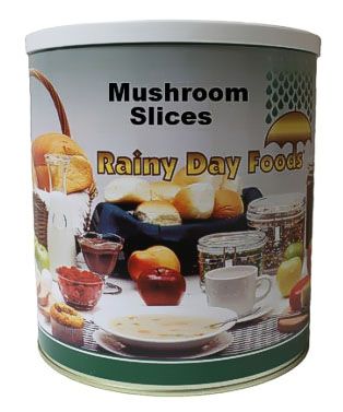 Mushroom slices from Rainy Day Foods