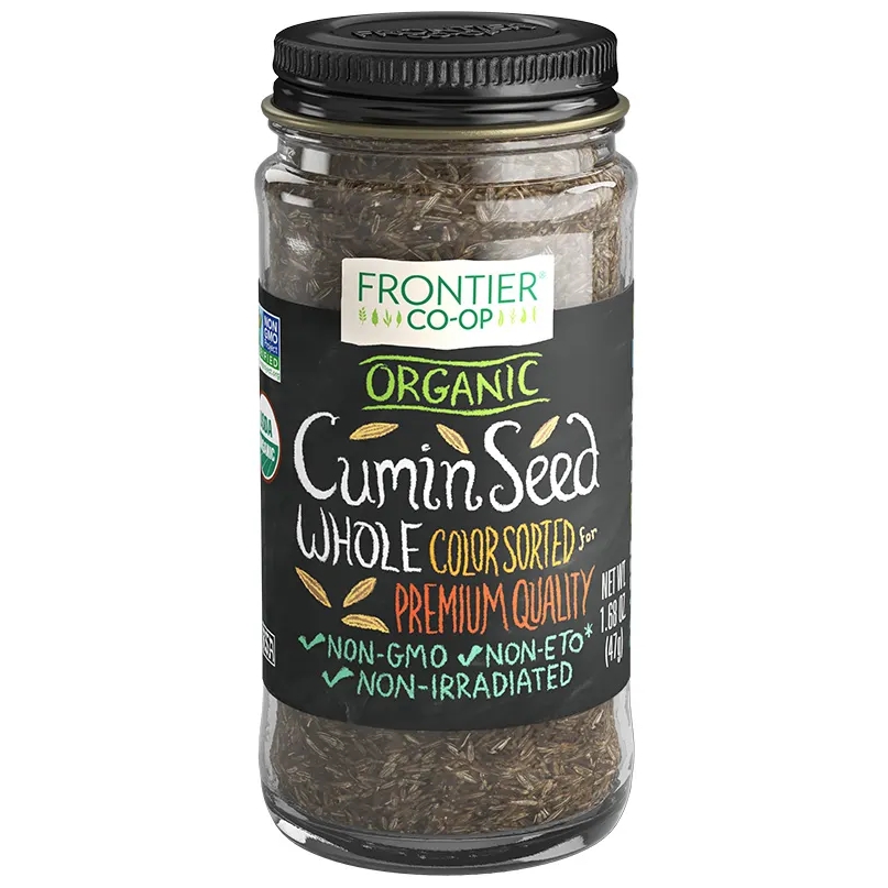 Frontier Coop Organic Cumin Seeds in bottle