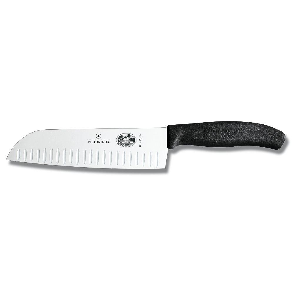 victorinox santoku knife swiss classic granton 7 inch  1000