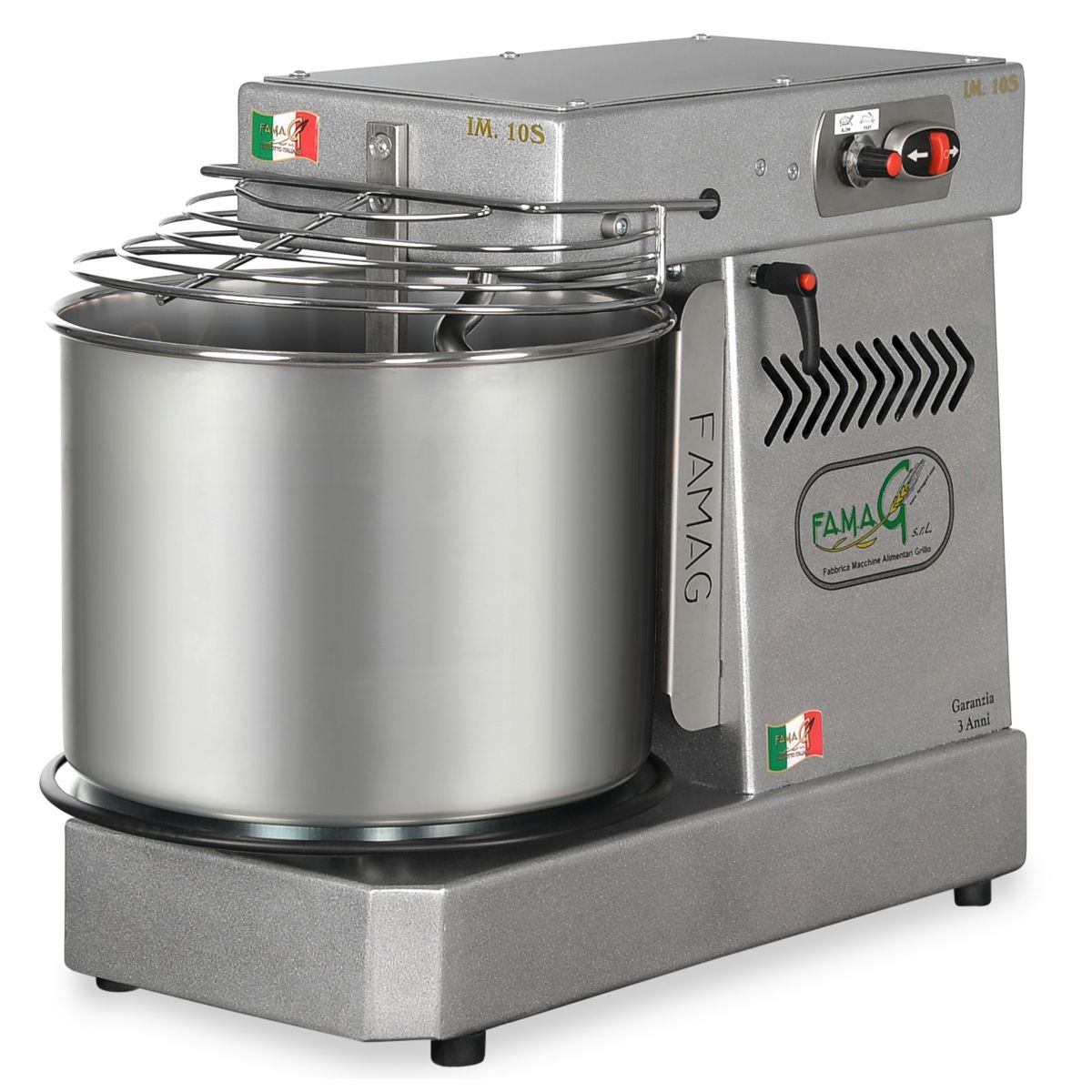 famag im 10s spiral dough mixer sparkle silver 1200 1 1