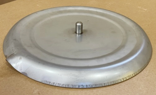 fruit press round drip pan upside down