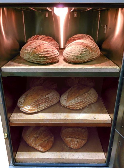 Artisan bread baked in Rofco brick bread oven