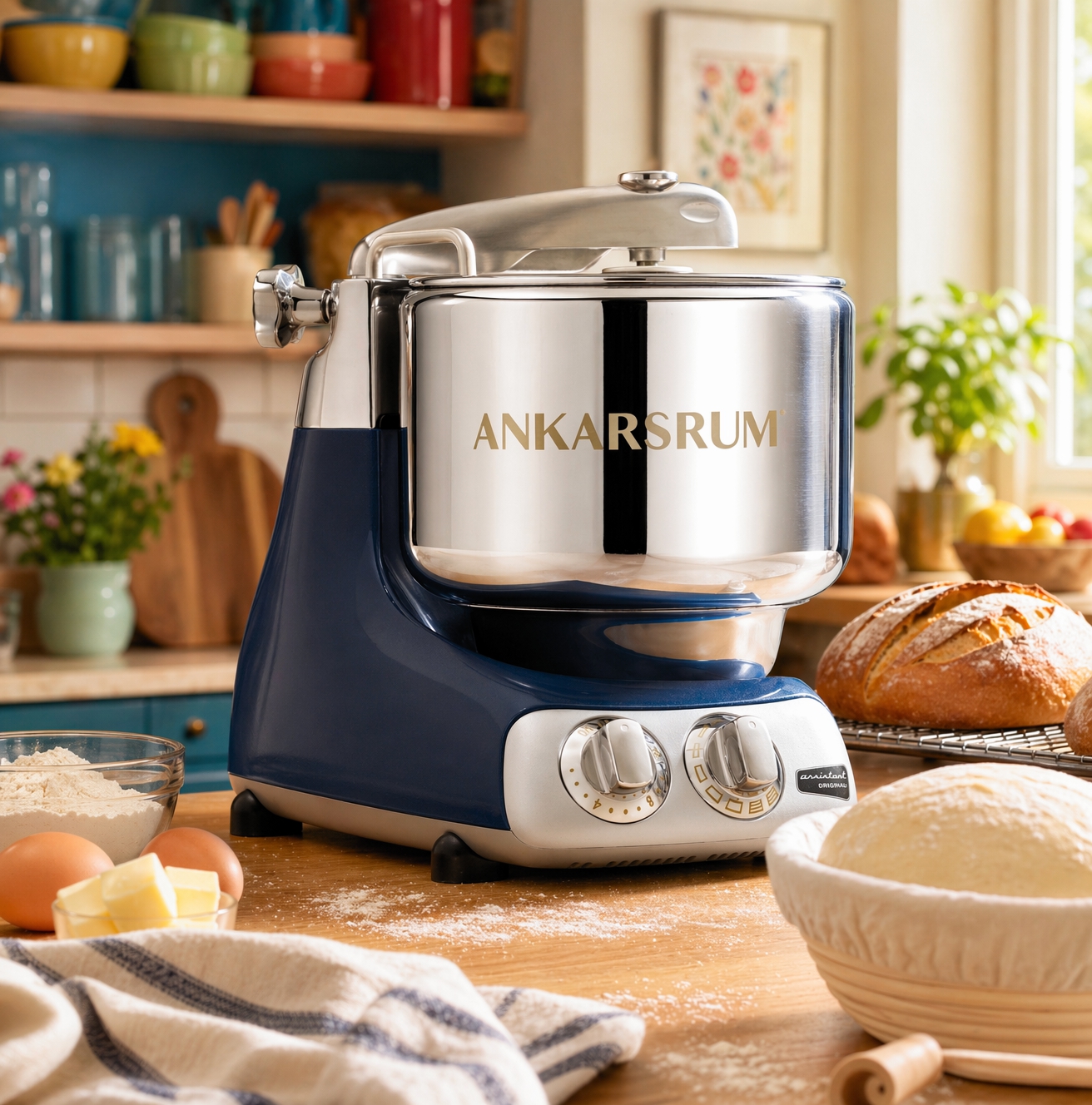 アンカースラム☆スタンドミキサー AKM 6230☆オレンジ Ankarsrum Original AKM 6230 Kitchen Mixer
