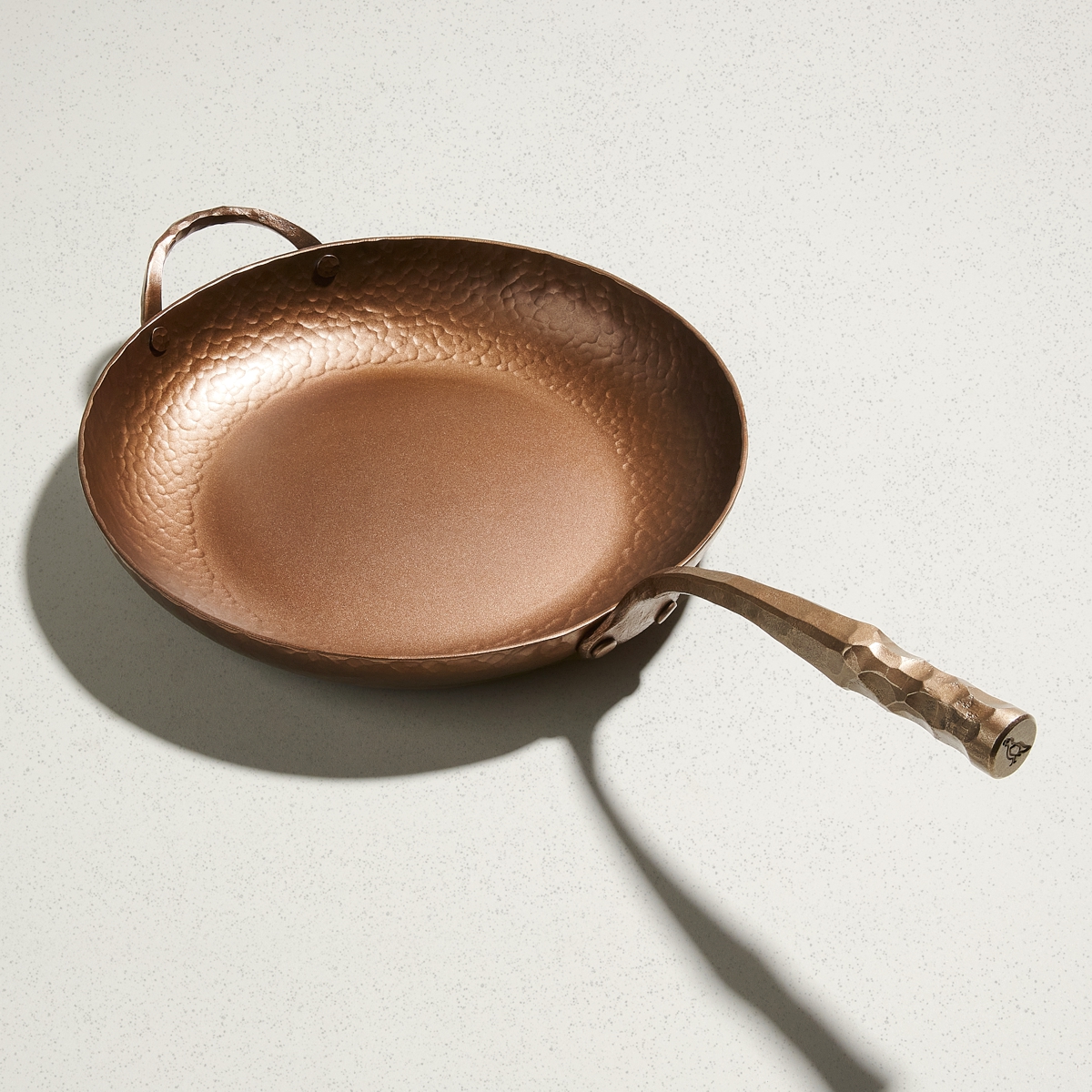Smithey Ironware Carbon Steel Deep Farmhouse Skillet, 12 inch