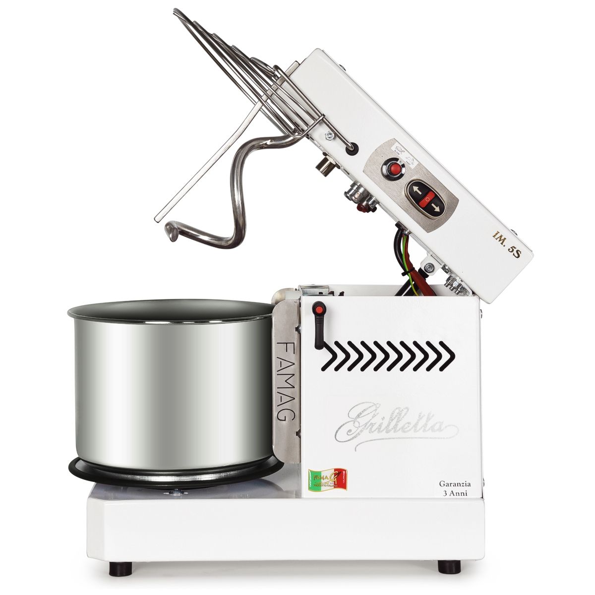 famag im 5 spiral mixer tilting head arctic white 1200 1 2