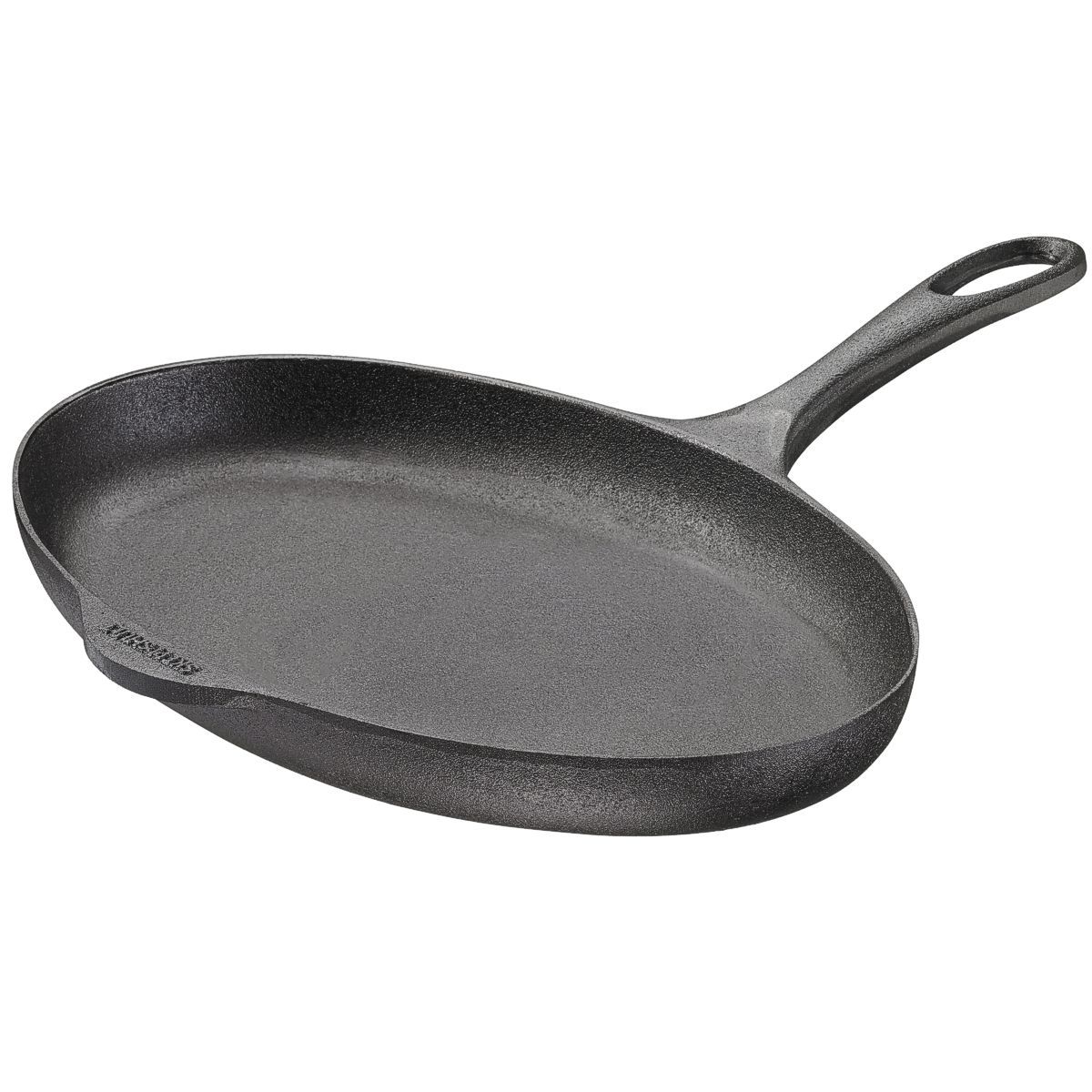 Cast iron fish and fillet pan