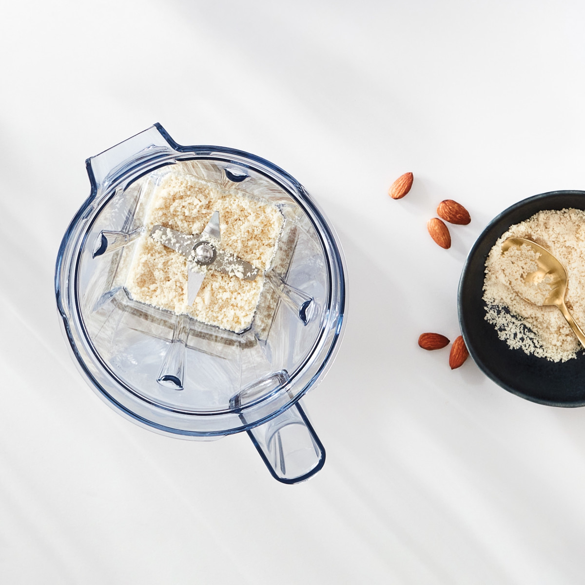 Vitamix Ascent Dry Carafe shown making rice flour