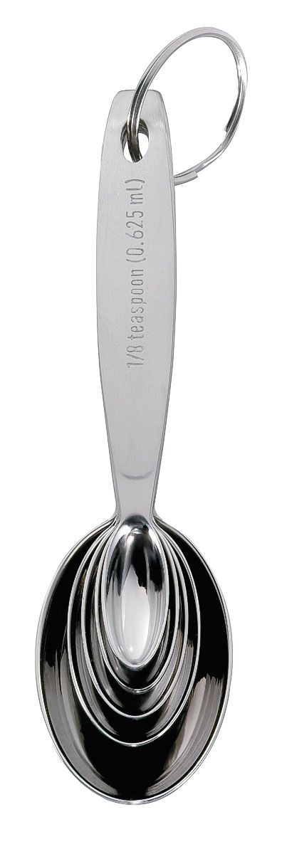 measuring spoons stacked, easy storage