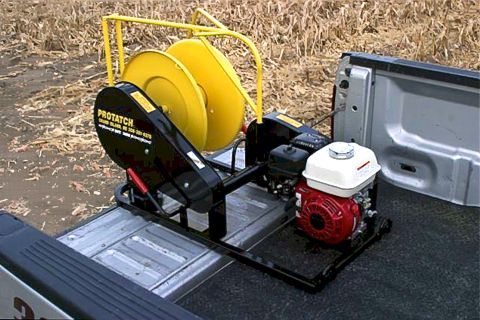 Gasoline powered wire winder, 5.5HP