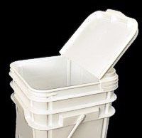 industrial container square bucket lid open upper 200 2
