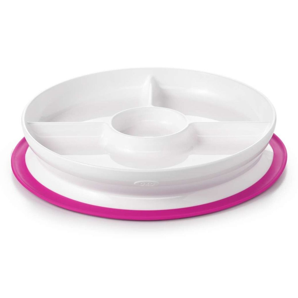 OXO Stick & Stay plate, pink