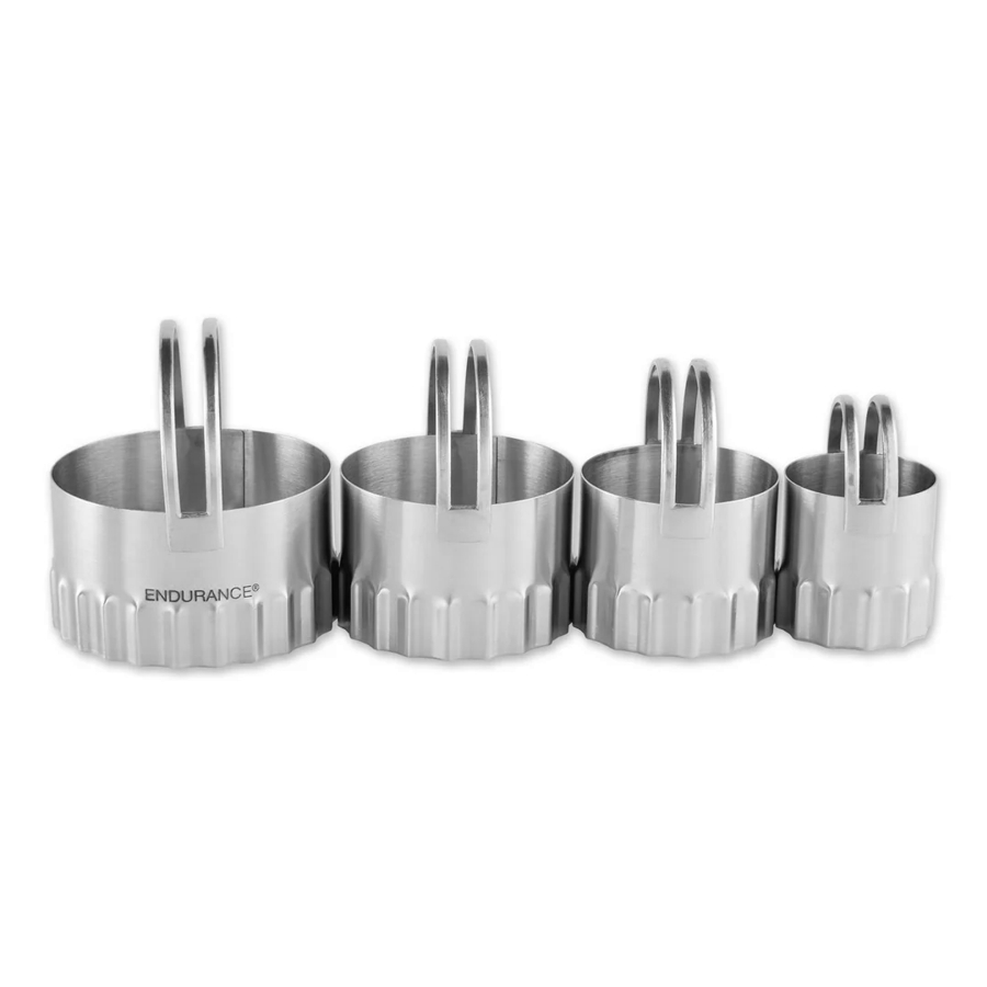 rsvp stainless biscuit cutter set