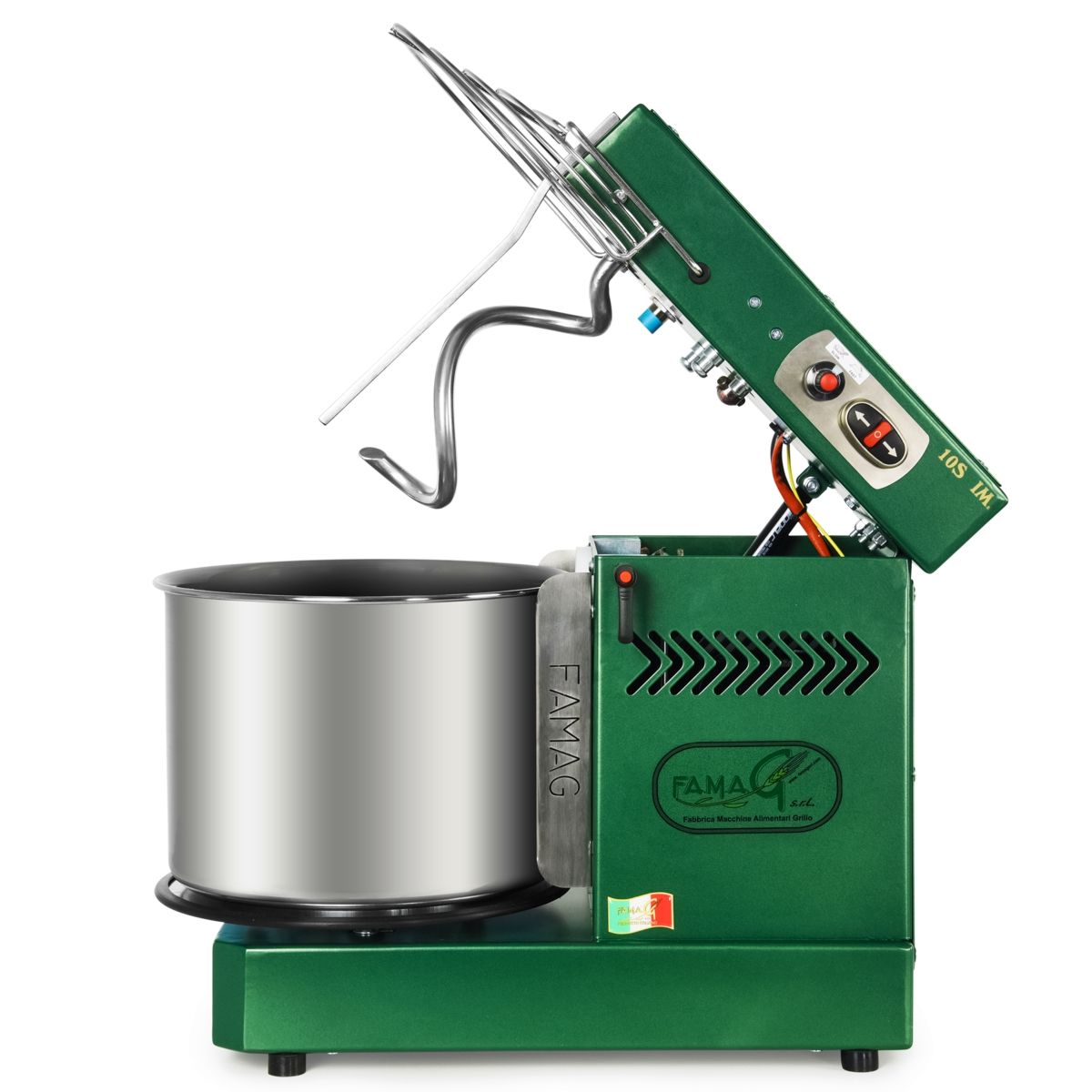 famag im 10s spiral mixer head raised emerald 1200 1