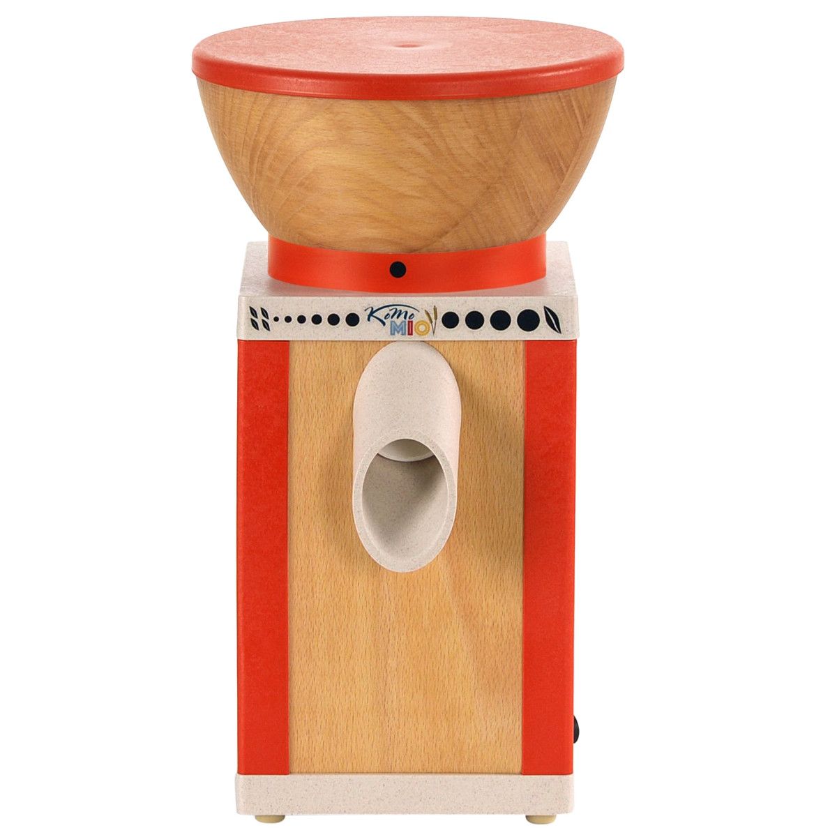 komo mio grain mill red trim front 1200 2