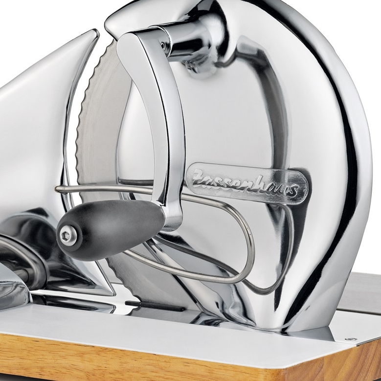 hand crank of bread slicer