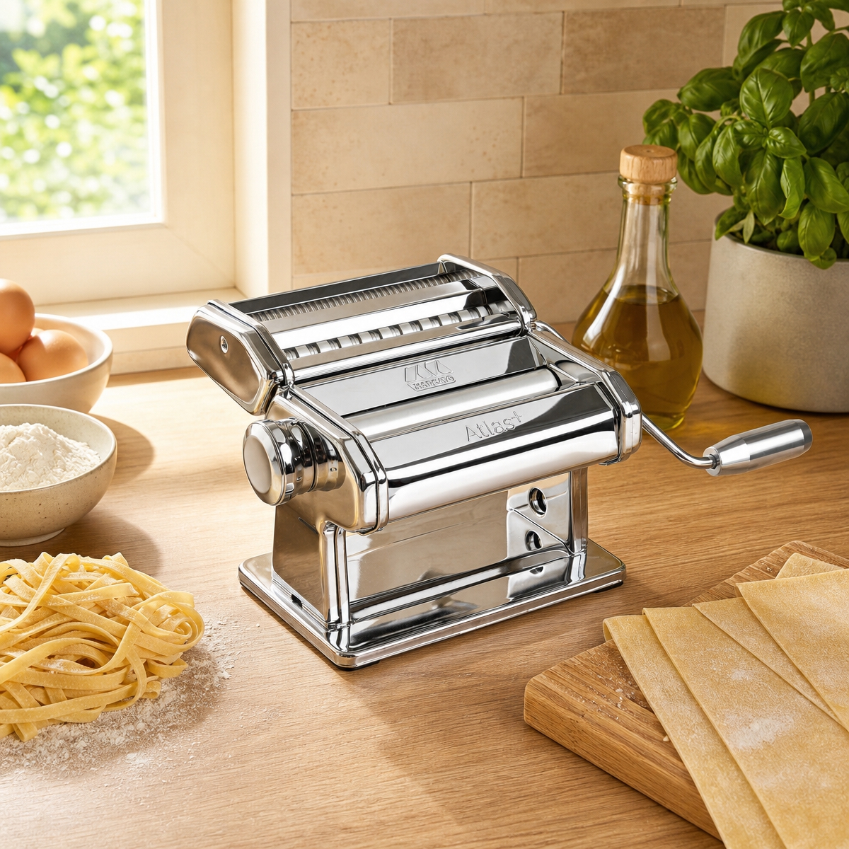 Marcato Atlas 150+ Pasta Machine, Chrome Steel